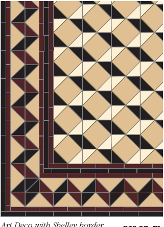 art deco patterns free. Art Deco with Shelley border